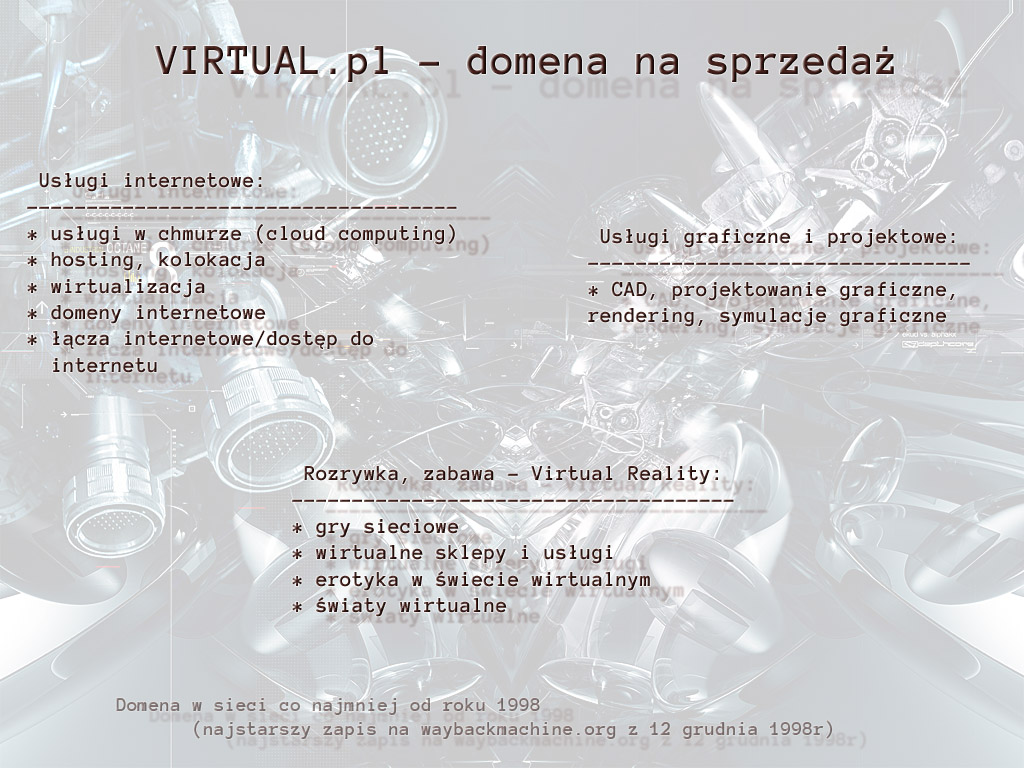 virtual.pl - domena na sprzedaż